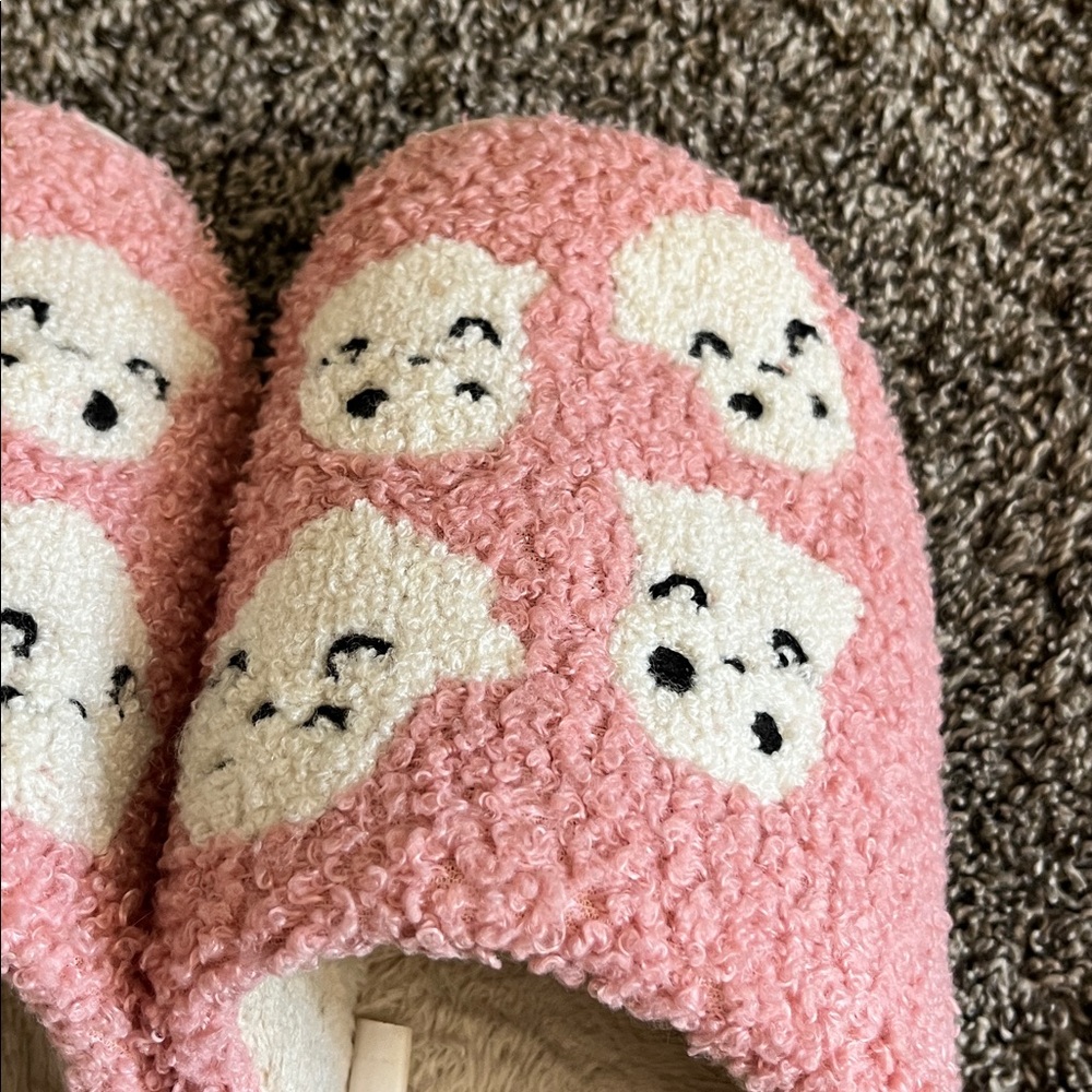 Pink Ghost Pattern Slippers - Picture 9 of 11